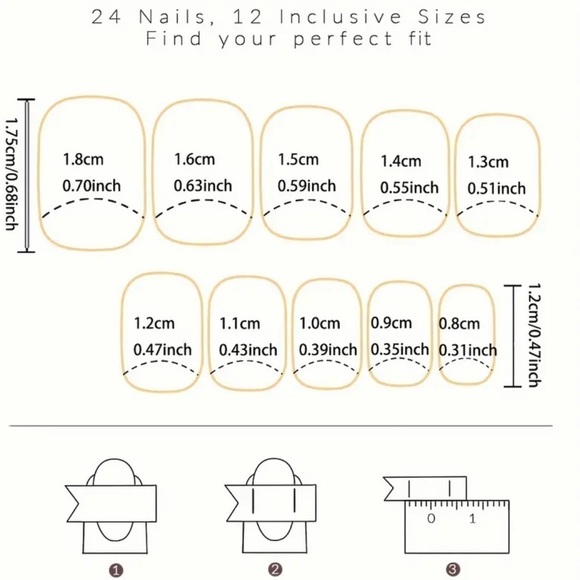 Black & White Santa Press On Nails NWT - Picture 5 of 8